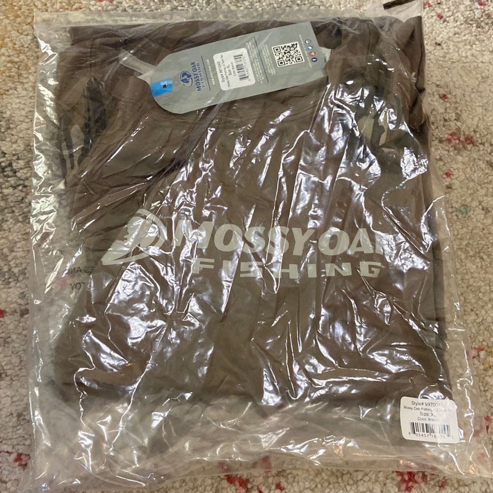 MOSSY OAK MEN'S LONG SLEEVE FISHING TECH SHIRT IN BRANCH SIZE XL - Picture 5 of 8